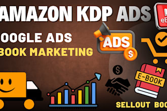 ebook marketing setup google ads, amazon KDP ads for book sales ebook promotion