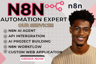 build n8n ai agents and workflows with API integrations