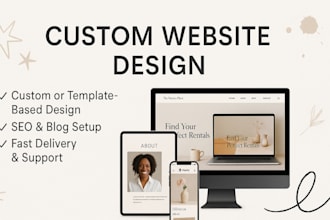 design, customize or redesign your showit website for your brand or portfolio