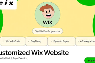 design or fix wix bugs, wix problems, wix error velo code wix developer