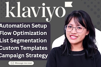 setup klaviyo email campaign email flows list segmentation welcome series