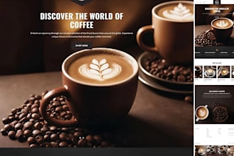 design coffee shopify store, coffee store, shopify store, coffee website