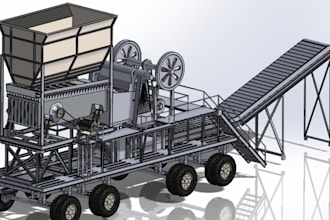 do 3d cad modeling, product design, solidworks engineering drawings render
