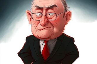 draw political caricature and cartoon