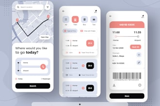 develop public transportation app, electric car mobile app, self driving car app