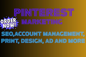 be ur pinterest marketing manager SEO pin design ad setup shopify traffic growth