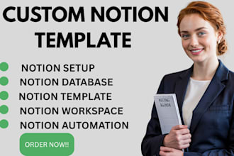 build custom notion template notion dashboard workspace setupworkflow automation