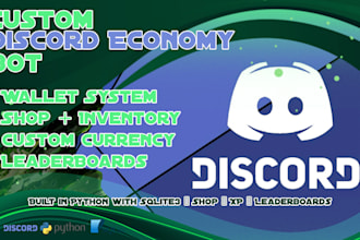 create a custom discord economy bot with virtual currency