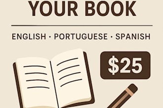beta read your book in english, portuguese, or spanish