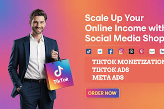 setup tik tok ads campaign, manage tiktok dropshipping and run paid ads