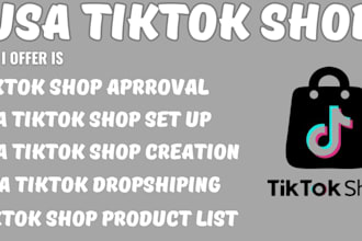 create and setup a verified USA tiktok shop with full approval no violation