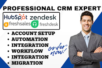 setup zendesk gorgais freshdesk hubspot crm freshsales pipedrive automation