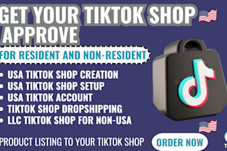 create usa tiktok shop setup tiktok manage tiktok shop for non resident