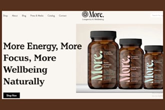 build nutraceutical website peptide website nootropic website supplement website