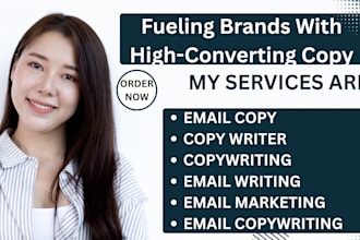 write seo friendly copywriting, email copywriting, copywriter
