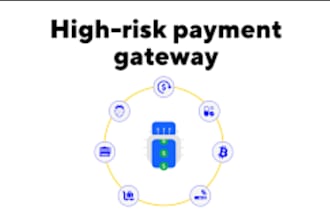 integrate high risk payment gateway for iptv, crypto, 2d 3d products