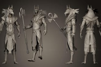 create3d game assets and model for weapon, objects, props, environment for games