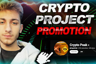 promote your crypto project on my 270k youtube channel