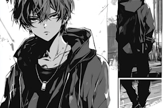 draw manga storyboard anime manga comic page manga artist webtoon manga art