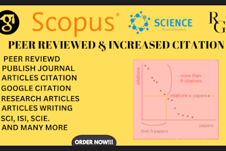 write and publish articles in scopus isi scie sci google scholar indexed journal