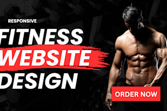 design fitness website, gym website, health and fitness, personal trainer, yoga