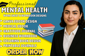 self help ebook, mental health journal, workbook, ghostwriter wellness worksheet