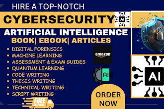 write technical, cybersecurity ebook, ai, information security, data science