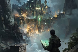 do book cover design, fantasy book cover illustration