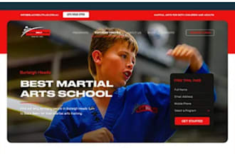 build odoo martial arts school website self defense training gym jiu jitsu site