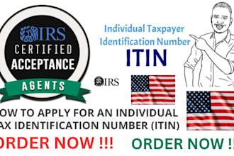 help you to apply itin number as an irs caa within 24 hours