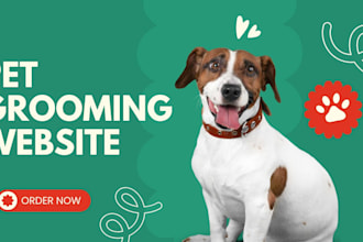 design wordpress pet sitter , pet grooming website, pet store , pet care