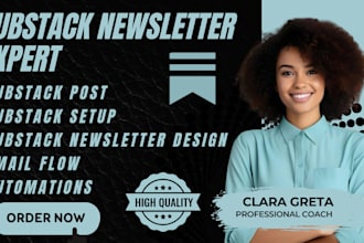 set up, design, and promote your substack newsletter or email posts