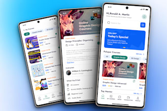 build online course app, education app,  ai based elearning app
