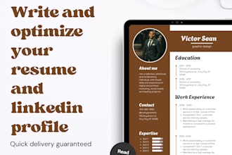 write and optimize your resume and linkedin profile  for work from home jobbers