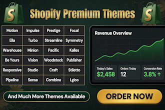 deliver premium shopify theme or theme customization