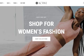 build activewear shopify store sportswear fitness wears gym clothing website