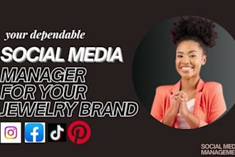 be your social media manager for your jewelry brand
