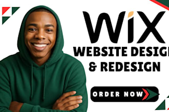 design an incredible wix landing page wordpress site godaddy airo hostinger seo