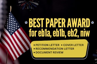 handle your article for the best paper award for eb1a, eb1b, eb2, and niw