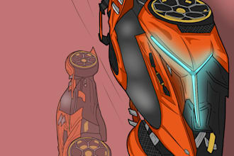 create an awesome portrait of any car or bike