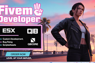 create a fivem server and fix esx or qbcore server