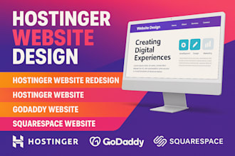 build hostinger wordpress website design hostinger website or develop wordpress