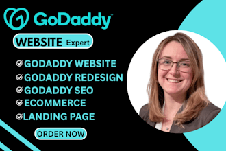 build a godaddy website godaddy landing page  and godaddy landing page redesign