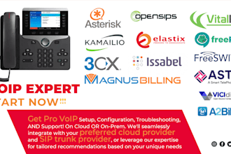 install voip, freepbx, 3cx, zoiper, asterisk, magnus billing and issabel, zoom