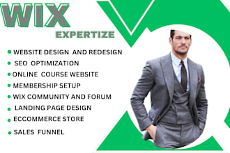 create wix online course website design wix membership site setup sales funnel