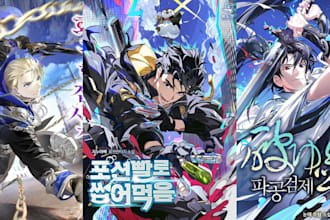 draw webnovel, webtoon cover, light novel manhwa, book cover, ahonen anime manga