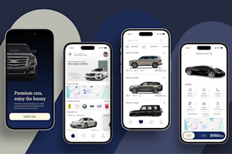 develop buy and selling car app car rental app self driving car app