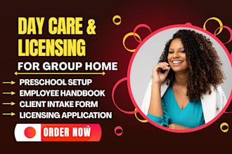 get license day care, childcare, preschool, group home, health care, home care
