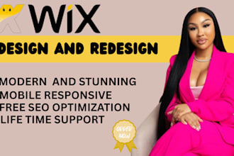 create wix website design, wix ecommerce website and wix website redesign