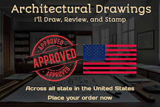 do architectural stamp, mep stamp, pe stamp, and seal for USA city permit